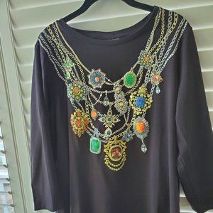 Antthony Cotton Embellished T-Shirt